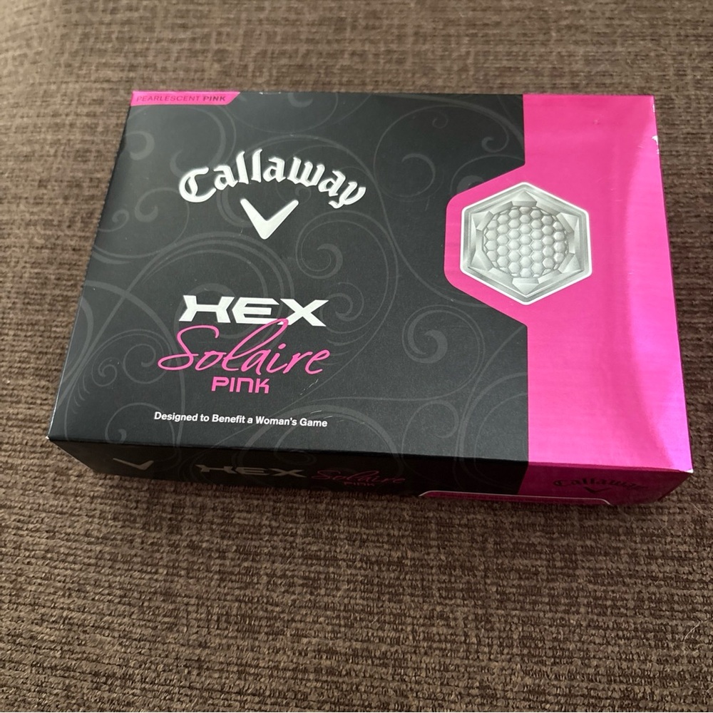 Callaway Black and Pink HEX Solaire Golf Ball Pack